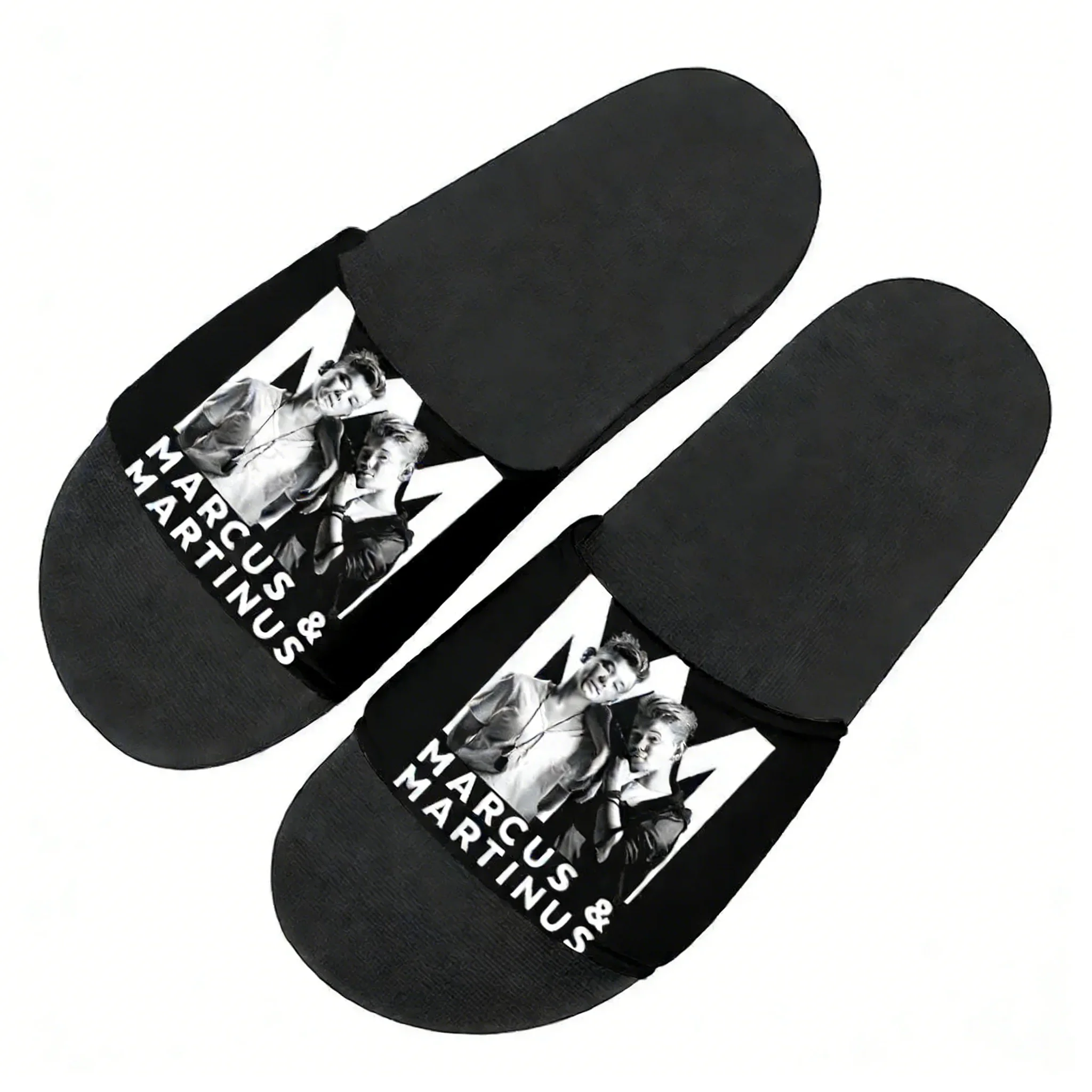 Marcus And Martinus Slippers Home Water Shoes Rap Dance Singer Mens Womens Teenagers Beach Pool Sandals Custom Summer Slipper