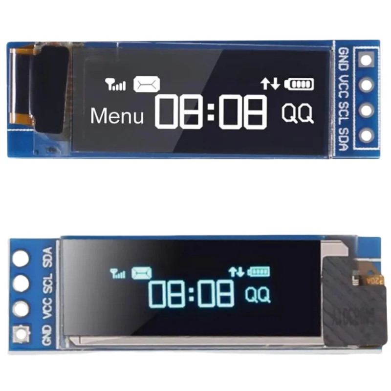 

1 piece 0.91 inch white/blue IIC OLED LCD display module 128*32 LCD display device compatible with 3.3v-5V
