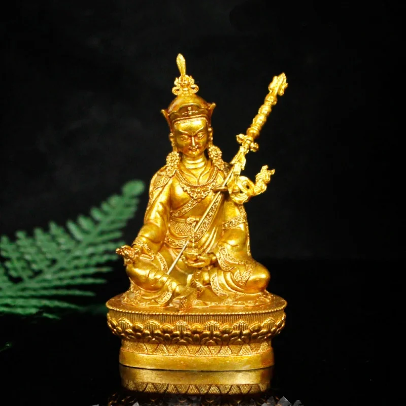 

Padmasambhava Buddha Statue Small Tibetan Style Home Temple Buddhist hall Offering Ornament Classic Feng Shui Auspicious Decor