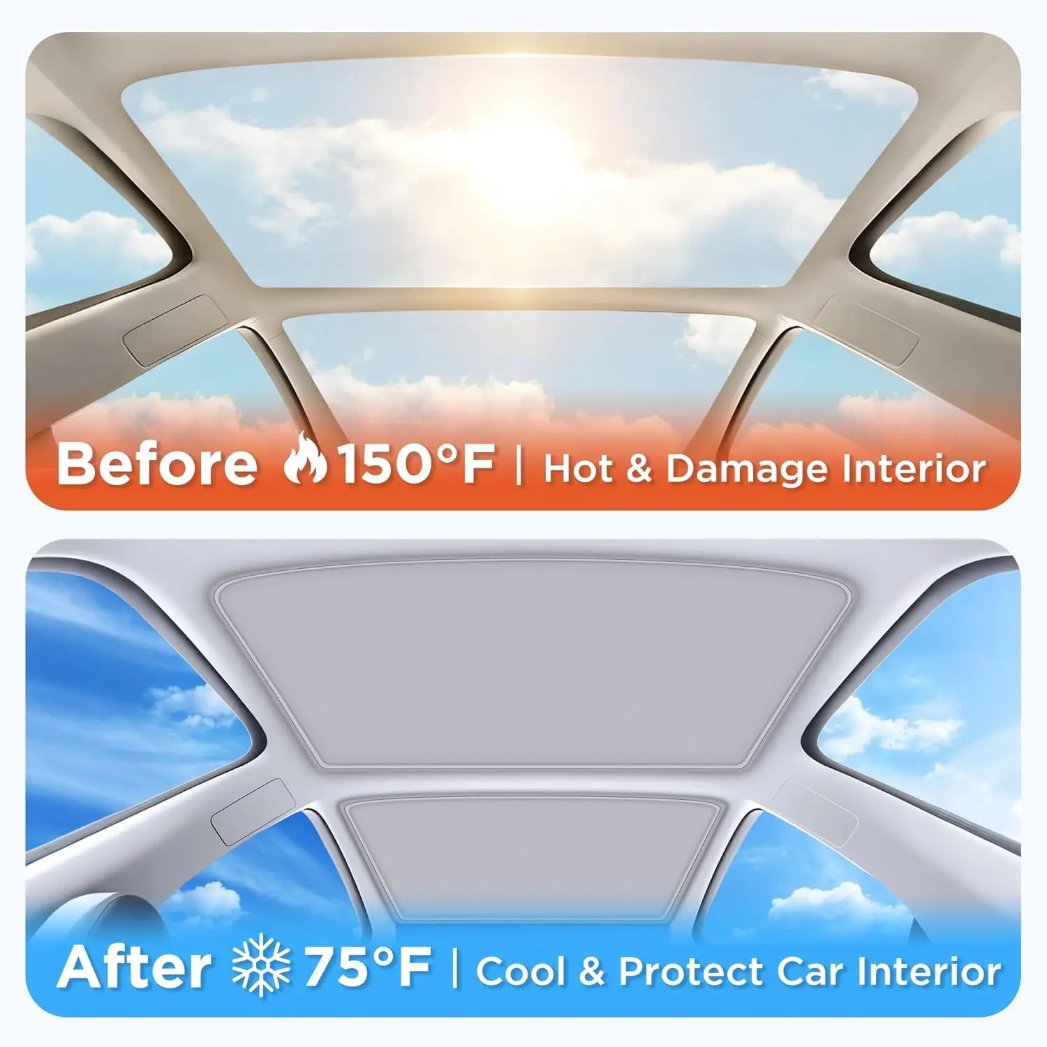 2026 For Tesla Model 3 Highland Sunshade Magnetic Suction Clip Sunroof honeycomb Sunshades Model Y Juniper Skylight Accessory