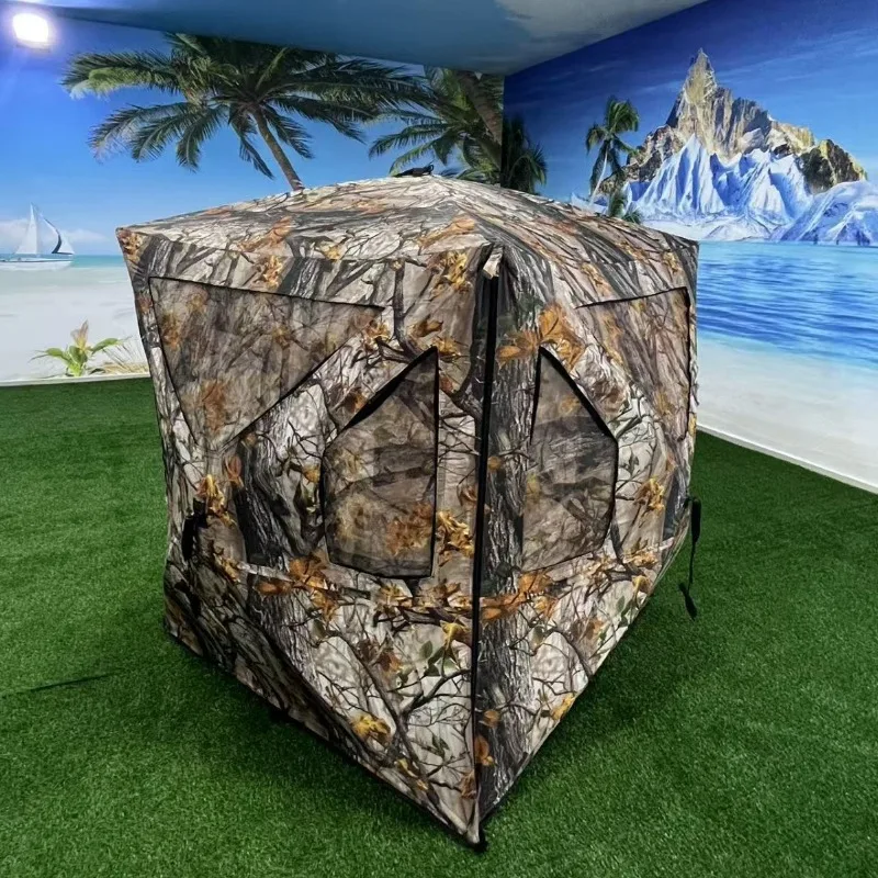 Hunting dome canopy tent, outdoor camping, rainstorm protection, portable folding full set of sunscreen and sunshade,