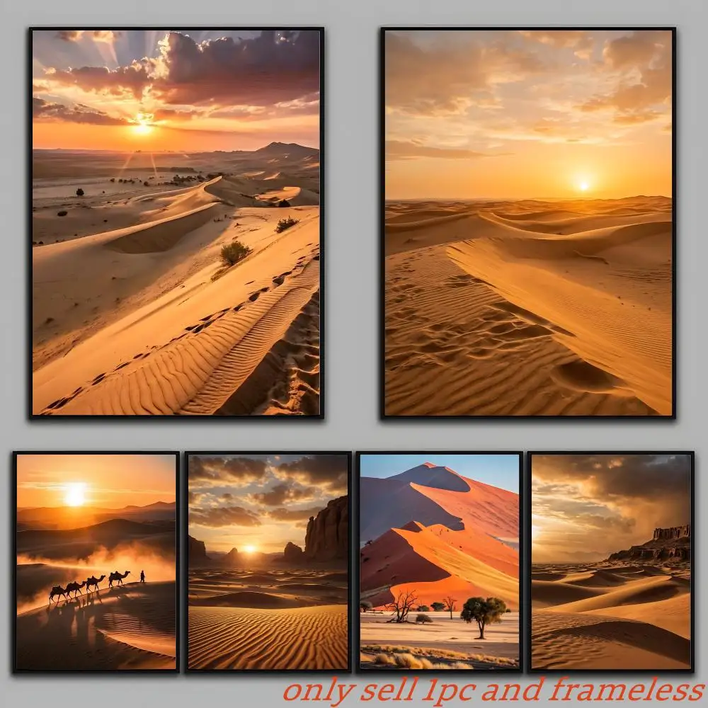 

Desert Postcard Poster Art With Prints Home Bedroom Living Room Decoration Gift
