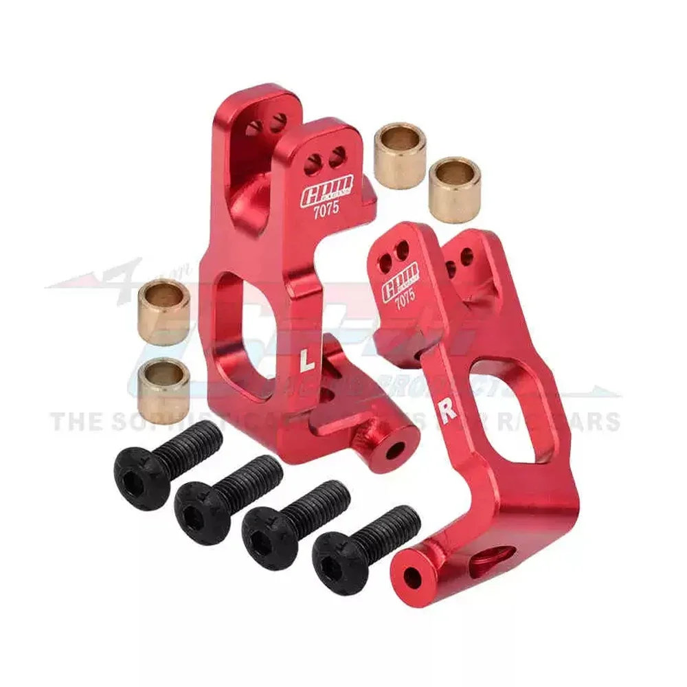 GPM Metal Aluminum Front Steering Blocks Spindle Carrier Set TLR244042 for LOSI 1/6 8IGHT-X 1/8 8IGHT-XE 8IGHT-XTE 4WD RC Car