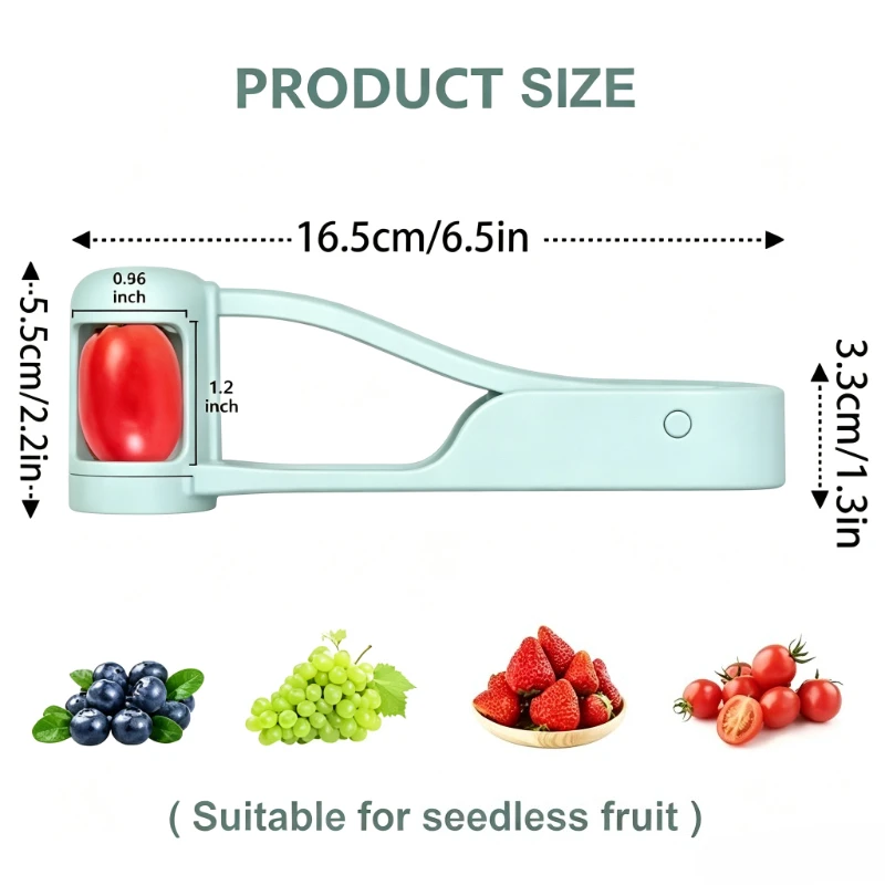 Tomato Slicer Cutter Grape Tools Cherry Fruit Salad Splitter Artifact for Toddlers Small Kitchen Accessories Cut Gadget for Baby view 4
