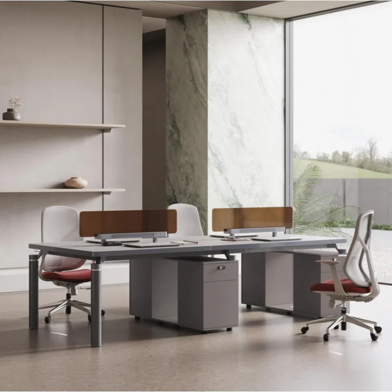 Two-person four-person multi-functional desktop screen desk office furniture