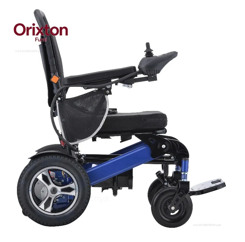 -Health Care Supply Shock Absorption Disabled Portable Wheelchair Folding Lightweight Aluminum Auto-folding Electric Wheelchair