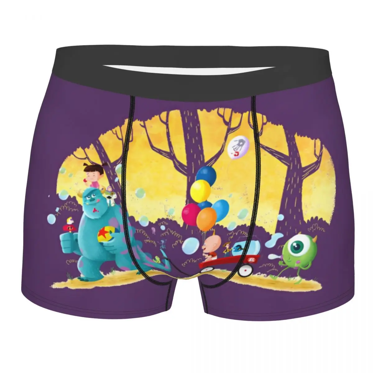 

Пользовательские крутые боксеры Университета монстров, шорты, мужские трусы, эластичные трусы, нижнее белье