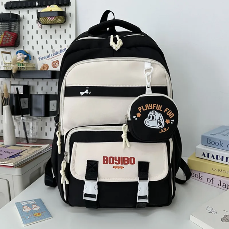 Letter Y2K Backpacks Animal Lightweight Outdoor Sports Travel Ins High Capacity Student Air Cushion Shoulder Strap Backpacks New