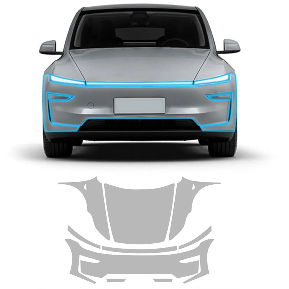 

For Tesla Model Y Juniper 2025 2026 TPU Paint Protection Film 8.5Mil Pre-cut PPF Car Body Clear Bra Anti-Scratch Resistant Kit