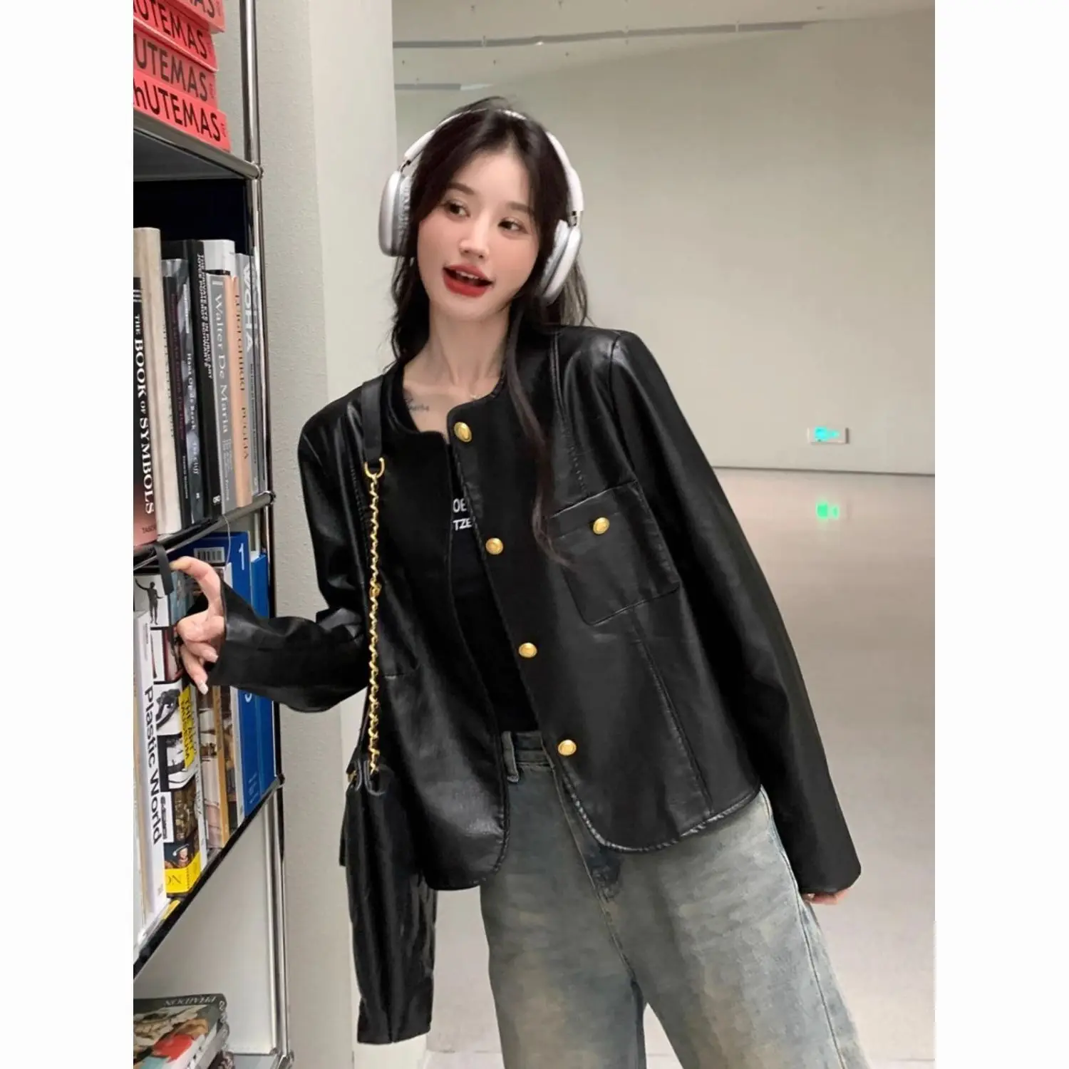 

Женские куртки на молнии Молодежная женская одежда Розовые милые женские крутые модные верхняя одежда с длинными рукавами Осень-зима Чистые простые короткие