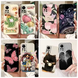 For Infinix Hot 11s NFC hot11 2022 Case Cartoons Cactus Soft Silicone Full Protection Cover For infinix Hot11 Hot 11 S Fundas
