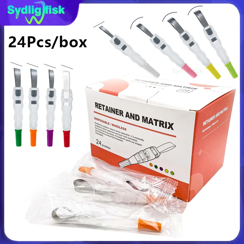 

Dental Matrix Roll Type Retainer and Matrix 180° Adjustable Sectional Contoured Matrices Dental Crown Materials Dentist Tools