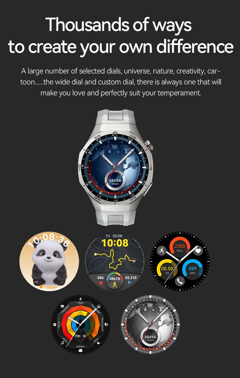 IYTSFT 2026 New Smart Watch 1.52" HD Game Dial Wireless Charging Bluetooth Call Heart Rate Monitor Fitness Tracker Sports Gift