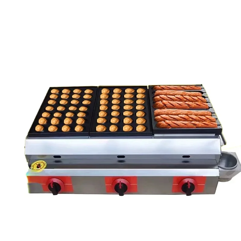 

Octopus meatballs machine commercial stall roast sausage oyster egg roast machine octopus roast machine electric heating