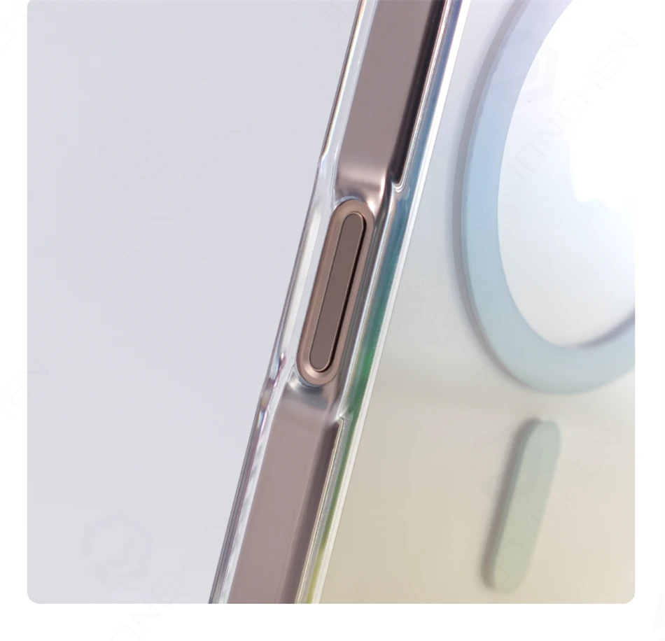 For Magsafe Gradient Clear Laser Aurora Case For iPhone 16 17 Pro Max 14 15 13 Magnetic Wireless Charge Hard Shockproof Cover