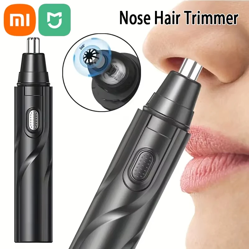 XIAOMI MIJIA Electric Nose Hair Trimmer Low Noise High Torque High Speed Motors Ear Cleaner For Washing Nose Hair For Both Men