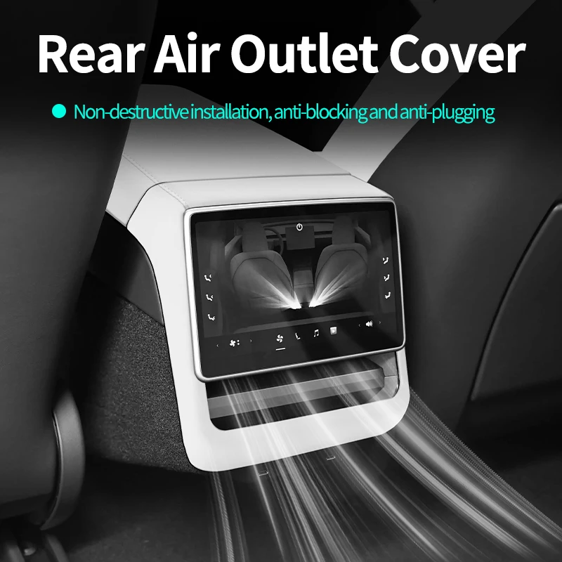 Suitable For Tesla New Model Y Juniper Model 3 Highland Rear Seat Adjustment Screen Protector Cover Interior Modification