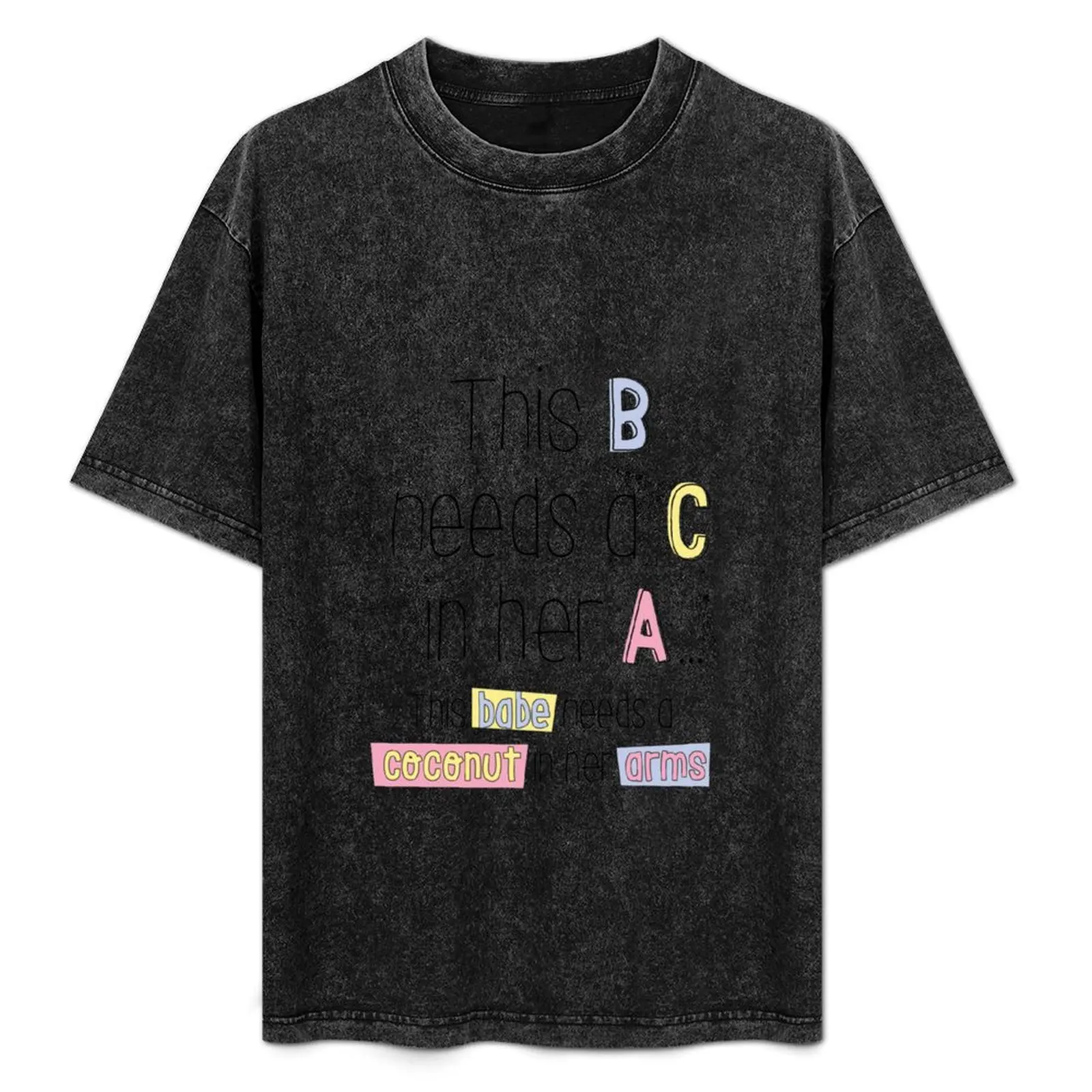 

Футболка THIS B NEEDS A C IN HER A – модная повседневная рубашка с коротким рукавом