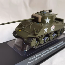 1:43 Scale M4A3 1944 Sherman Tank Classic Original Finished Alloy Tank Model Simulation Static Collectible Toy Gift