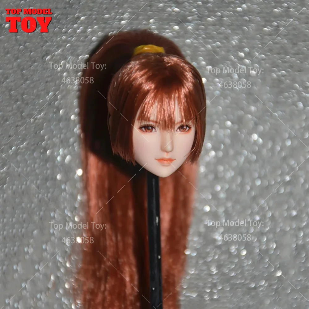 1/6 KASUMI Beauty Girl Obitsu Head Sculpt High Ponytail Model For 12