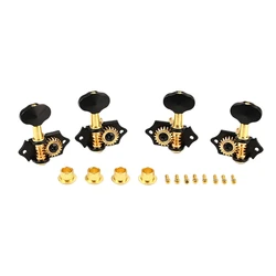 2R2L Vintage Open Gear Ukulele 4 String Guitar Tuning Pegs Keys Tuners Machine Head Guitar Accessory