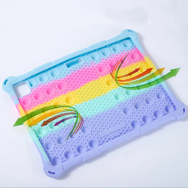 حافظة مضحكة للكمبيوتر اللوحي العالمي حافظة ناعمة من السيليكون EVA غطاء آمن لجهاز iPad Mini 1 2 3 Mini 4 5 iPad 10.2 10.5 10.9 iPad Pro 9.7 "2