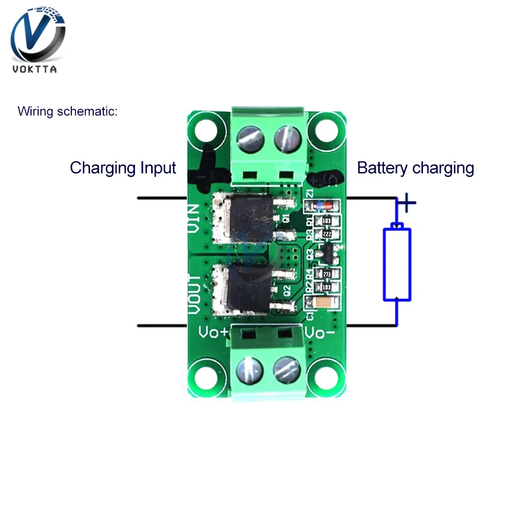 DC3-30V Battery Protection Board Battery Charging Anti Reverse Connection Plate Ldeal Diode Power Supply Protection Board Module