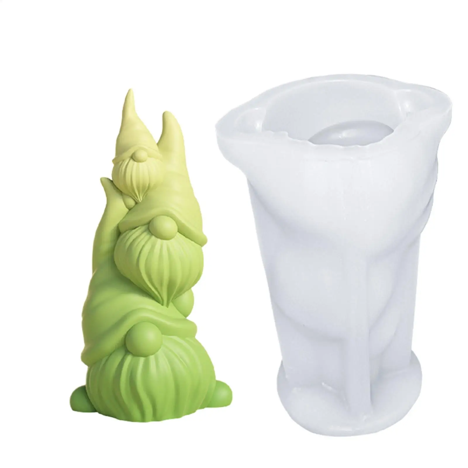 Ostern Gnome Kerze Form 3D Gnome Harz Casting Form Wiederverwendbare Silikon Ostern Zwerg Form Ostern Gnome Kerze Seife Wachs Formen