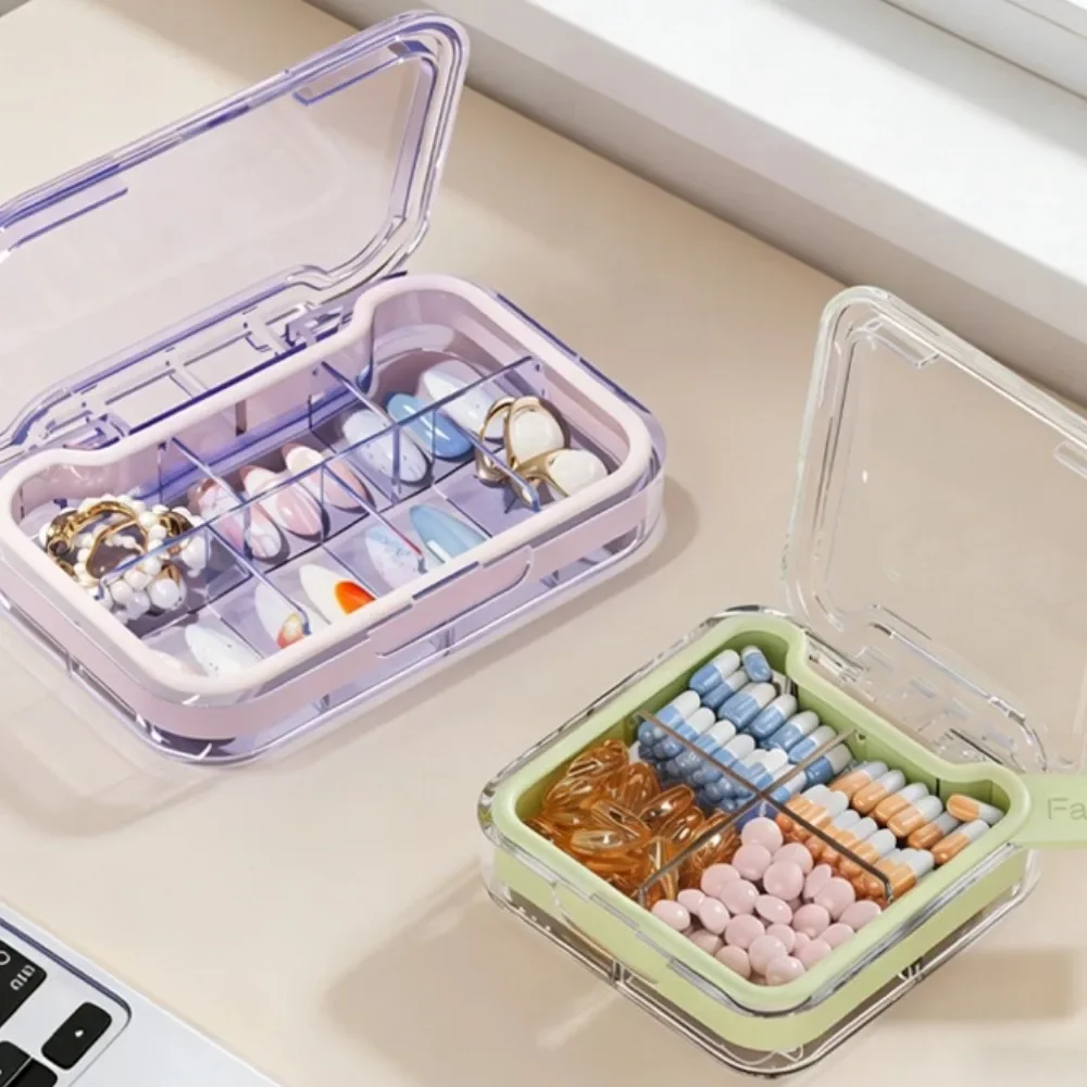 New Hot Portable Travel Premium Small Weekly 4/7 Grids Pill Box Storage Cases Organizer Container for Vitamins Medicine FishOils