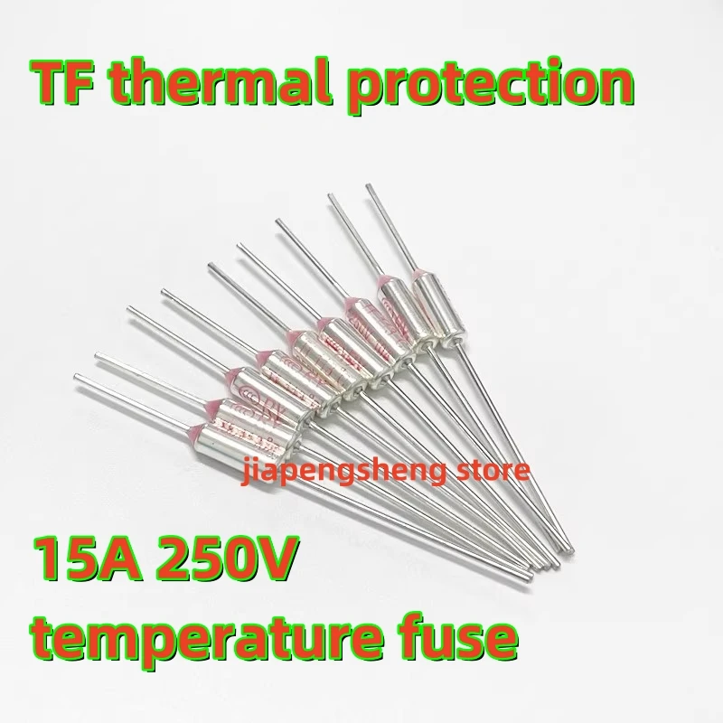 10PCS, TF Thermal protection RY-85 95 96 100 105 110 120 125 133 165 172 185 192 216 280 degrees 15A250V temperature fuse