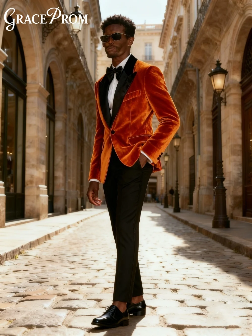 طقم بدلة رجالية مخملية رسمية لأعمال التخرج والعريس 2026 2 قطعة بدلة رأس السنة الجديدة بقصة ضيقة مخصصة Trajes Para Hombre