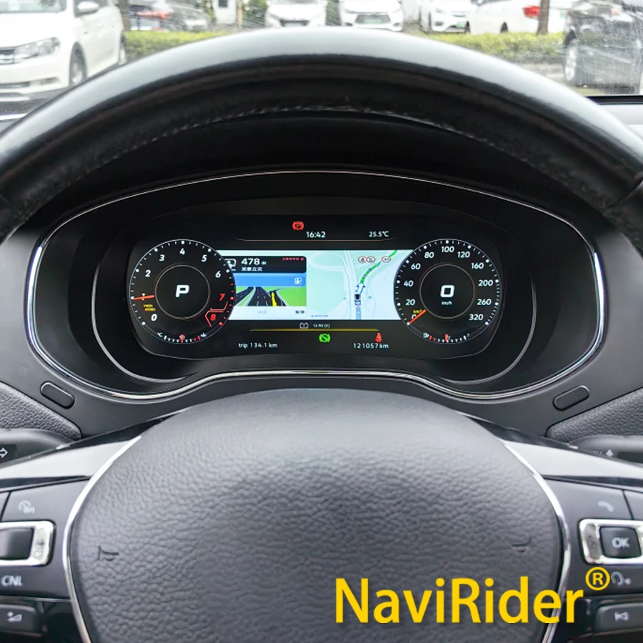 For VW Volkswagen JETTA MK6 2011-2014 Digital Dashboard Instrument Cluster Panel Virtual Cockpit Speedometer Tachometer Odometer