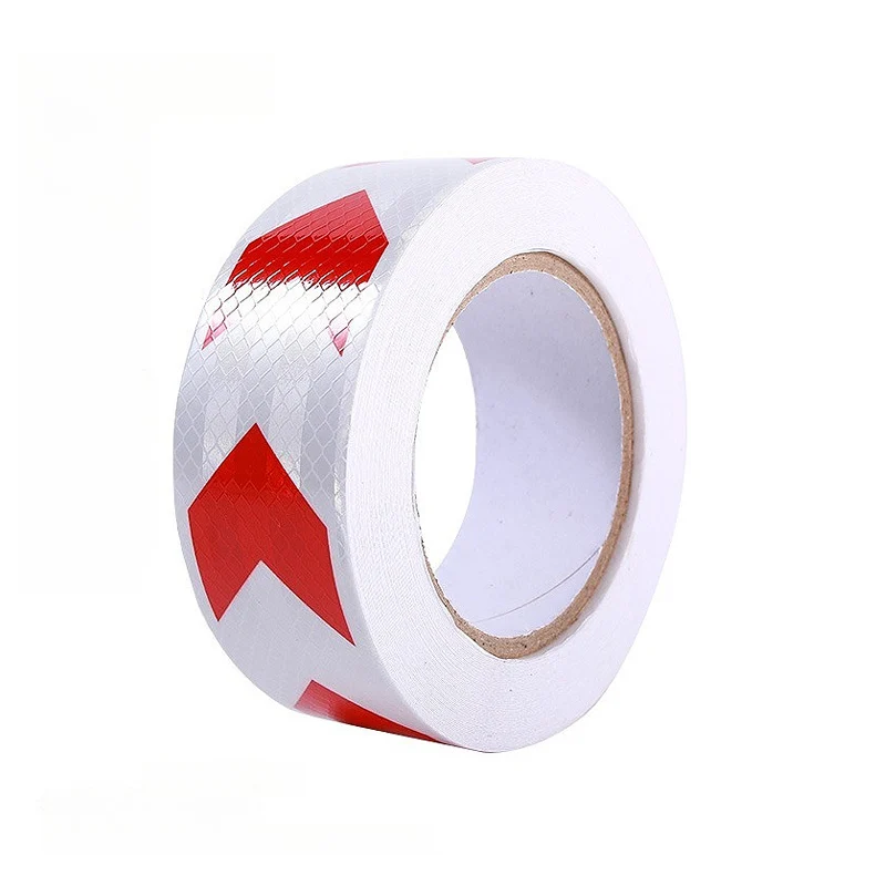 Cinta de advertencia reflectante de 5cm, seguridad del tráfico, anticolisión, pegatina de señal de tráfico nocturna para garaje, cinta reflectante, Material reflectante