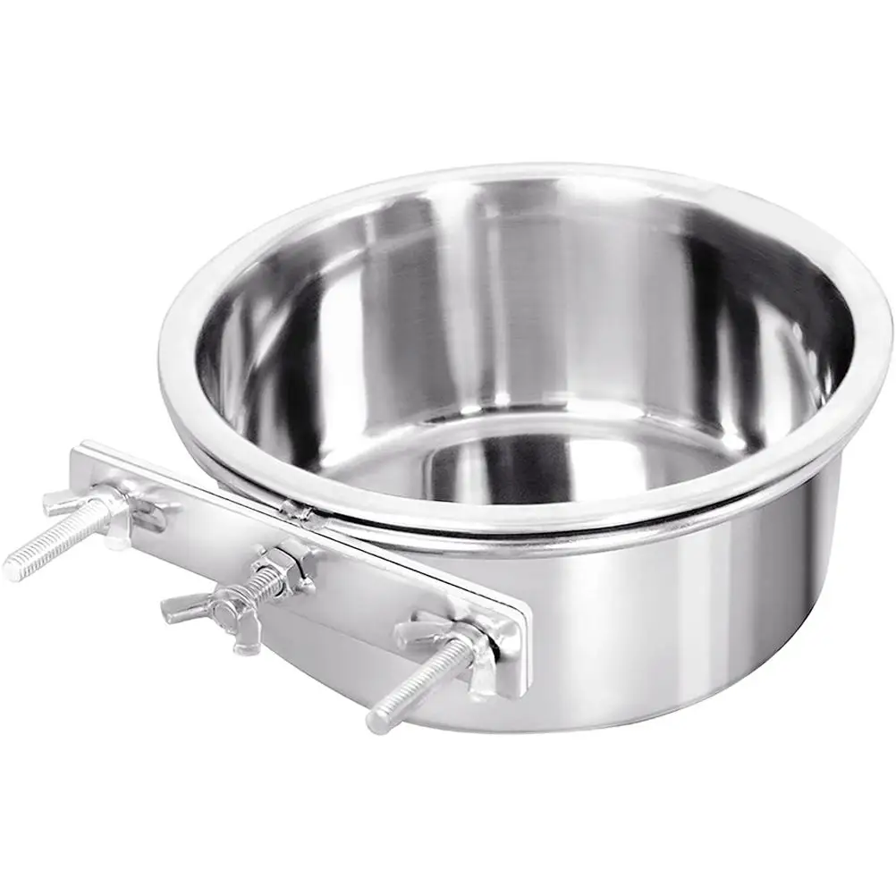 

Stainless Steel Pet Bowl 10x4 5cm Durable Easy Clean Hanging Dog Cat Food Water Bowls for Small Pets Portable Cage Accessories