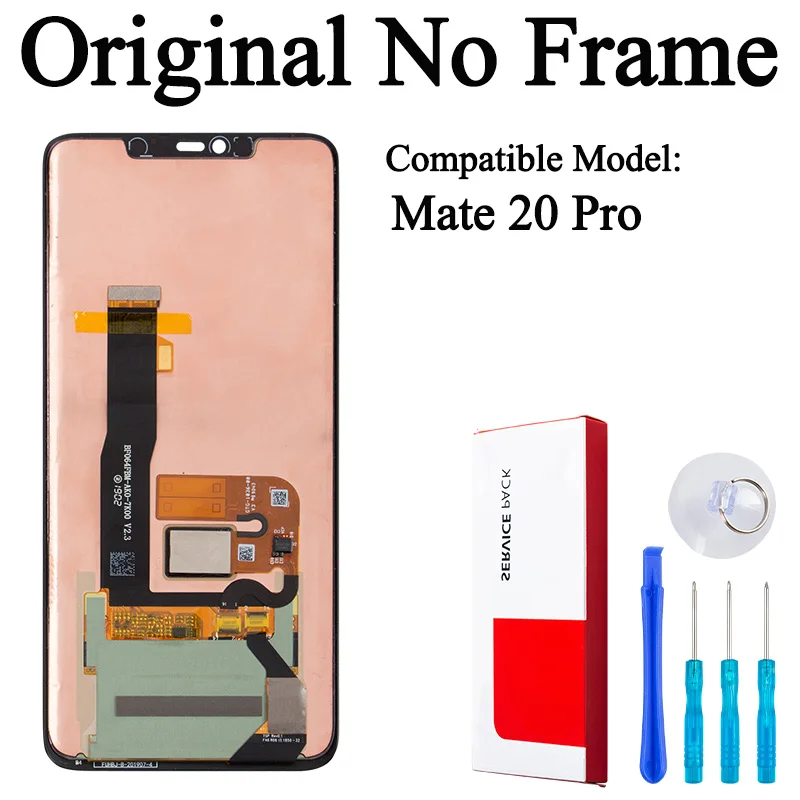 100% Tested Premium Lcd For Huawei Mate 20 Pro Display Touch Screen Digitizer Panel Assembly LYA-L09 LYA-L29 AL00 AL10 TL00 L0C