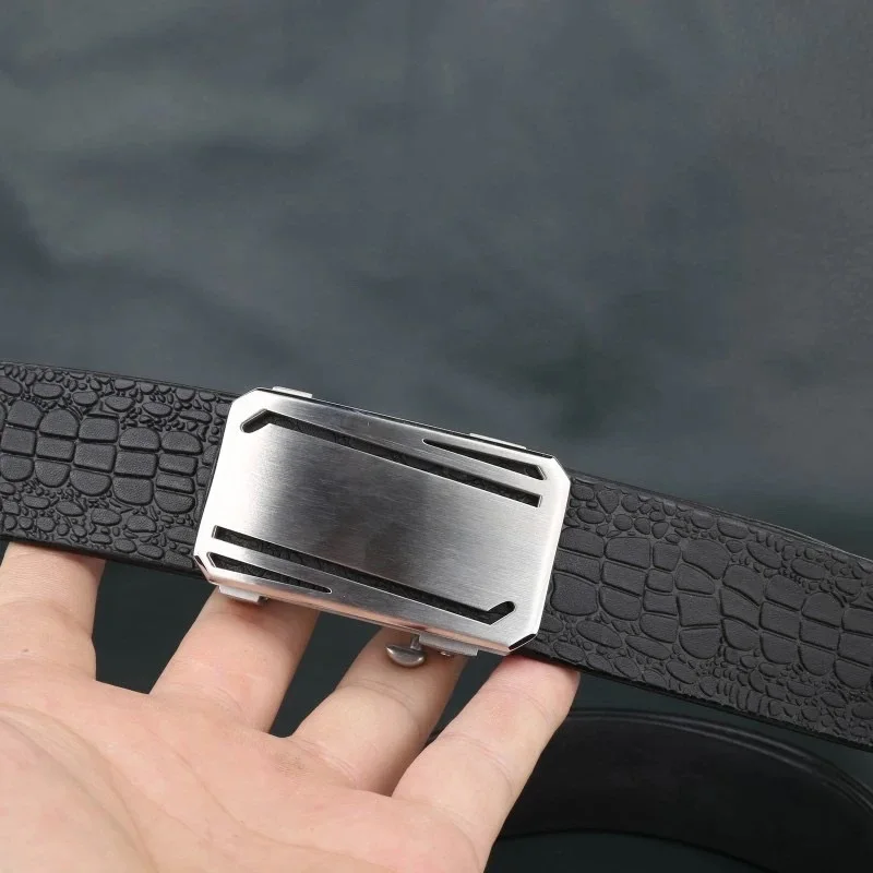 ceinture-en-cuir-de-vache-veritable-pour-hommes-motif-crocodile-noir-a-rayures-boucle-faite-a-la-main-importee-d'italie-ceinture-en-cuir-de-vache-de-premiere-qualite-acier-inoxydable-304