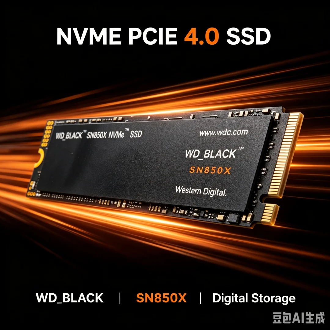 WD BLACK SN850X M.2 2280 PCIe Gen4 NVMe High-Performance Gaming SSD, 1TB/2TB/4TB Storage for Laptop Desktop & PS5 Game PC view 4