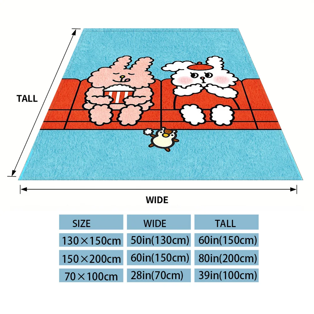 Movie Time Nap Blanket,Flannel Blanket,Suitable For Sofas,Beds,Cars,Rooms,Offices,Camping,Exquisite Gift Blankets