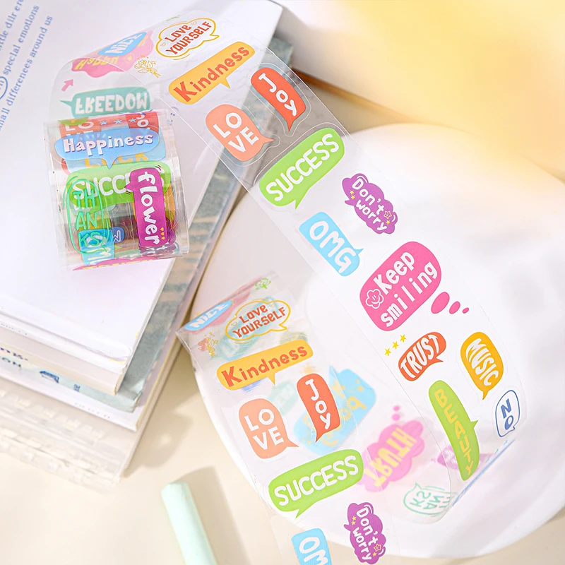 40mm*2m PET Dialogue English tags Tapes Creativity Scrapbook