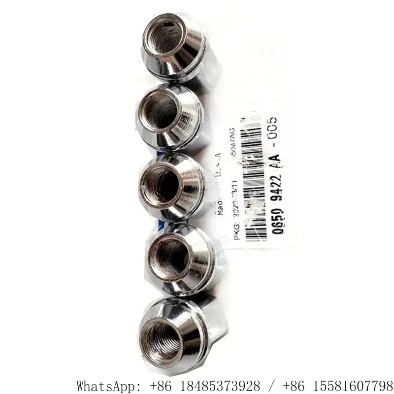 5Pcs Chrome Wheel Lug Nut 06509422AA Fit 300 Charger Challenger RAM1500 RAM2500 2012-2018 Car Wheel Replacement Nut