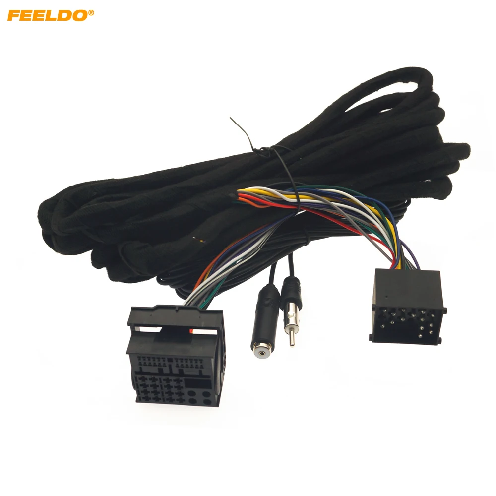 

FEELDO Car 16pin Power Cord Wiring Harness Adapter For BMW E46(1998-2007)/E39(1995-2004)/X5(E53,1999-2006) Installation Head