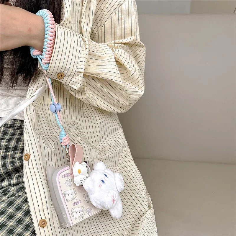 Plüsch Katze Anhänger Lanyard Handy hülle für Samsung Galaxy Z Flip 6 5 4 3 Schutzhülle für ZFlip4 ZFlip5 ZFlip6 Hülle