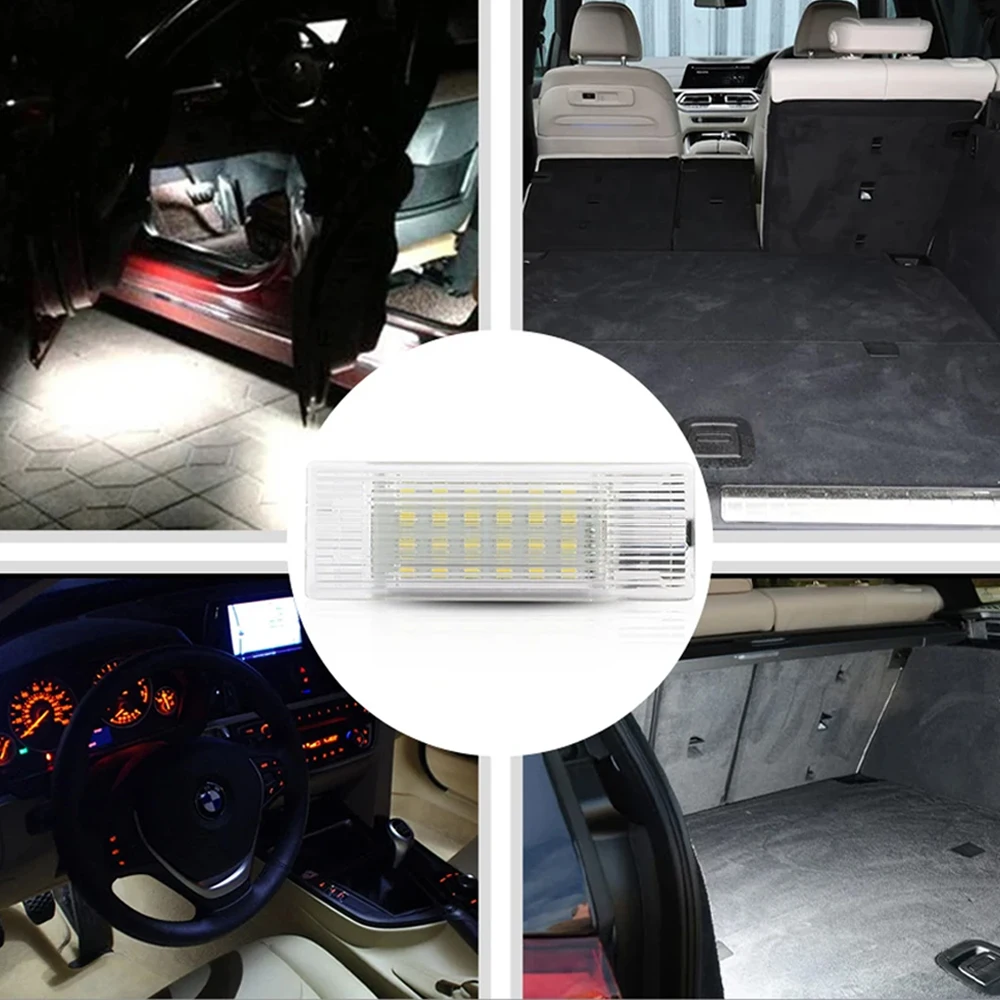 2 قطعة لسيارات BMW X2 F15 2014-UP LED أضواء داخلية Canbus باب ترحيب أضواء جذع مصباح Bimmer البركة الإضاءة مصابيح المدخل #5