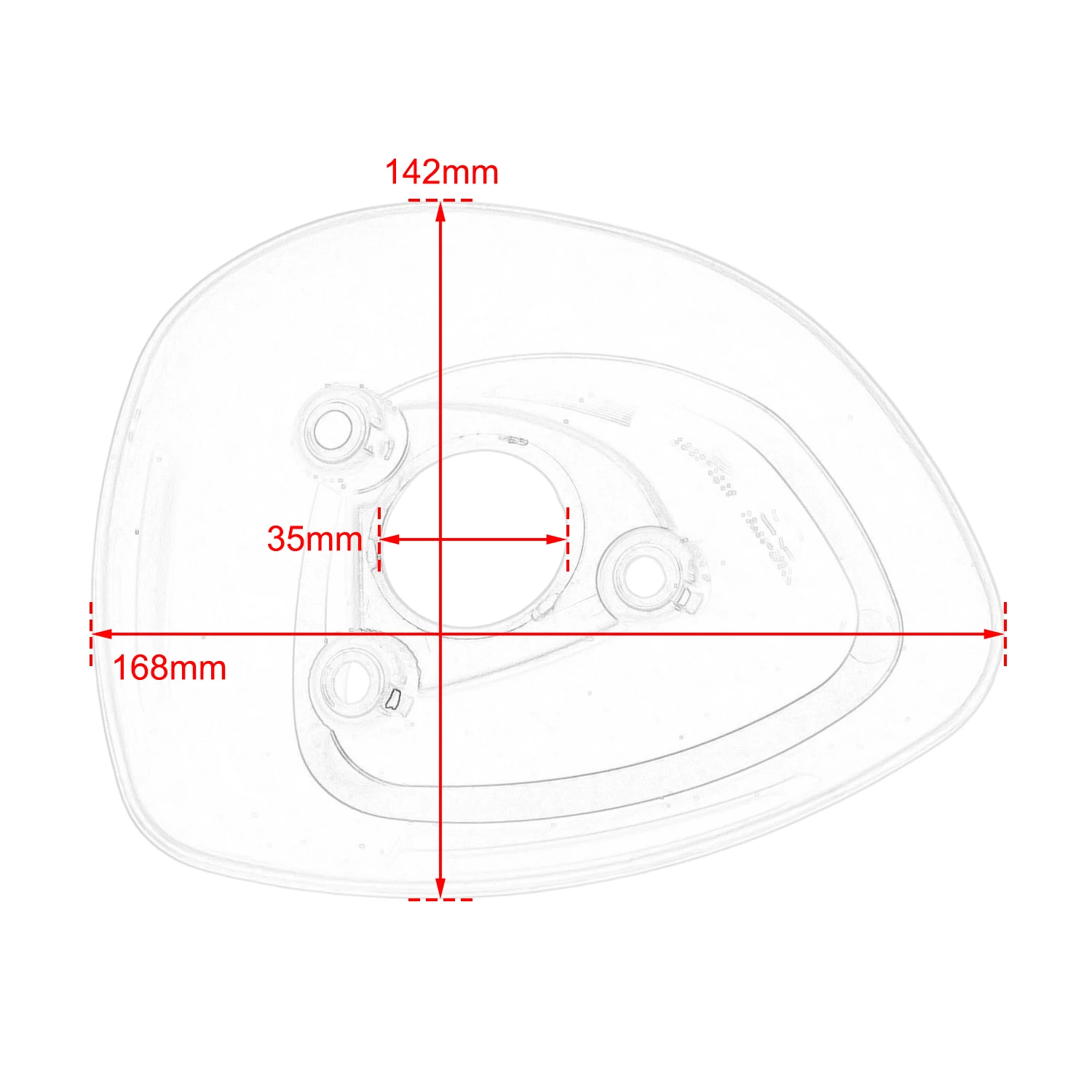 Motorrad-Zubehör Auspuff-Endkappe für Loncin Voge SR4 LX350T-5 Auspuff-Endrohrabdeckung – Detail 1