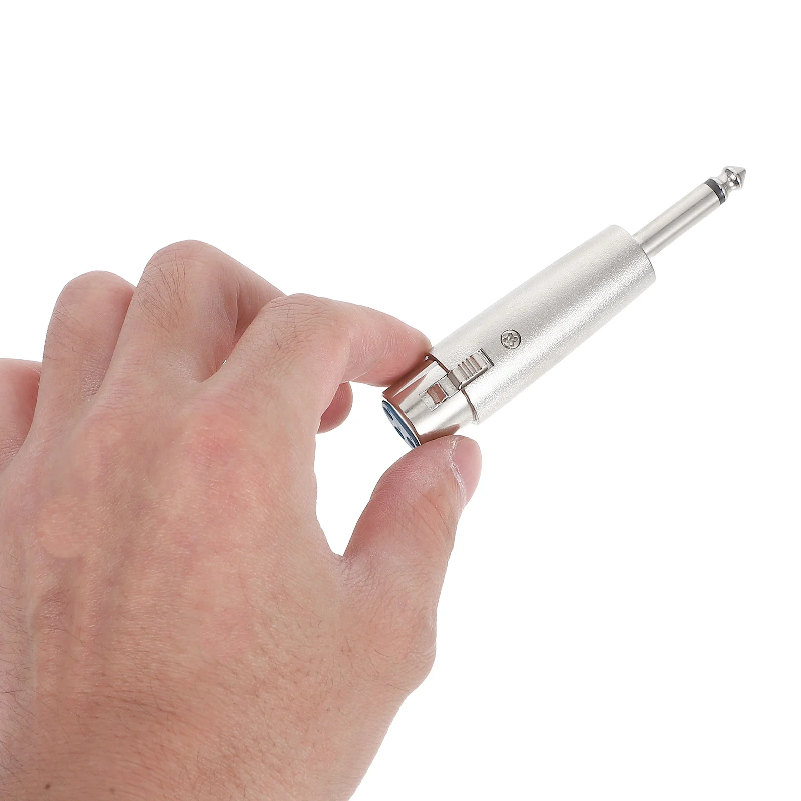 

2Pcs 3 Pin Xlr Female Microphone Adapter Connector 6.35mm Mono Male Plug Audio Converter for Recording Live Shows