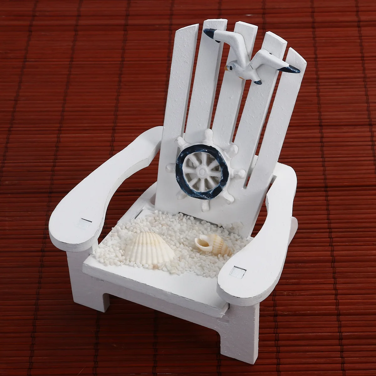 

Beach Chair Decoration Sunshine Rudder Manual Handmade Home Article White Seaside