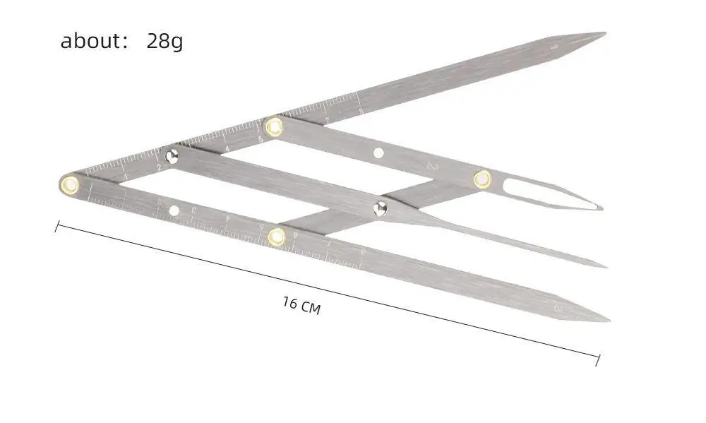 1pc Edelstahl Microblading Balance Positionierung Äquidistan Dreieck Augenbraue Mapping Lineal Golden Ratio Sattel Make-Up-Tool – Detail 25