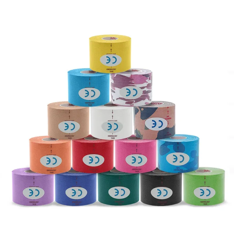 1/6Pcs Sport Wasserdichte Kinesiologie Band Aufkleber Athletische Bandage Muscle Recovery Protector Umreifung Schmerzen Relief Tennis Gym