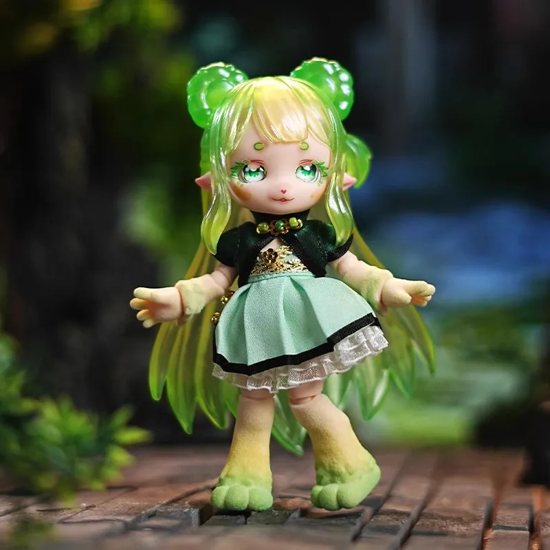 14cm Gsc Maytree Blind Box Spring Forest Bjd Animal Body Flocking Joint Movable Joint Antique Costume Kawaii Birthday Toy Gift