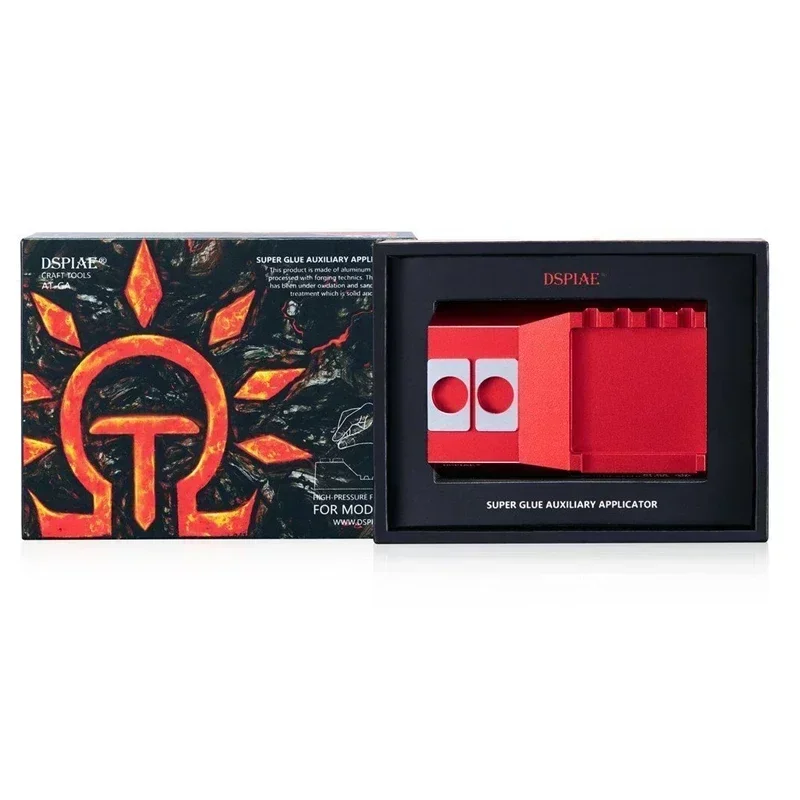 Dspiae AT-GA Aluminium Superlijm Hulpapplicator Model Rood